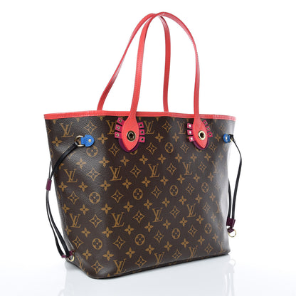 Louis Vuitton Monogram Totem Neo Neverfull MM Flamingo 4 of 10