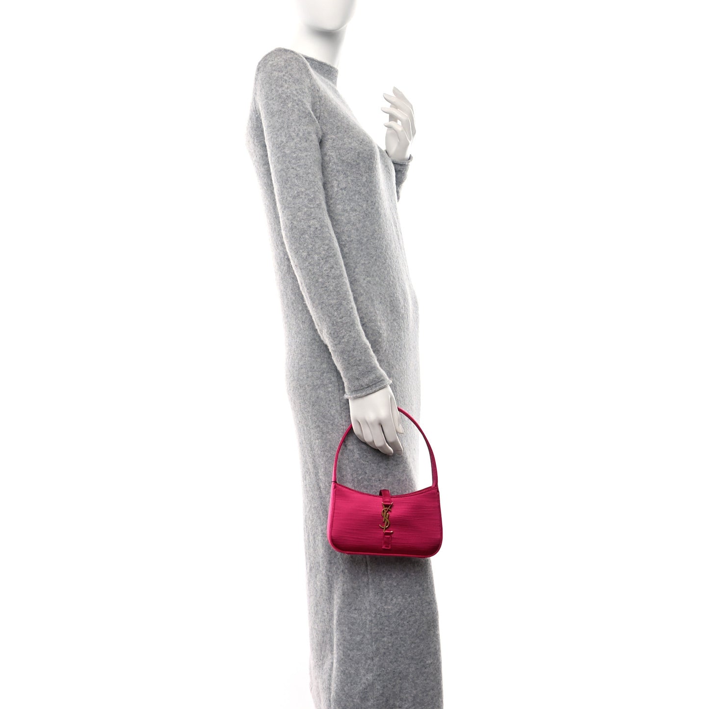 Satin Le 5 A 7 Mini Hobo Guava Pink