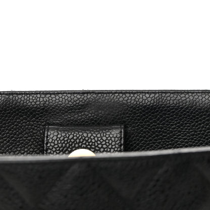 Chanel Caviar Quilted Petit Shopping Tote PST Black 12 of 14