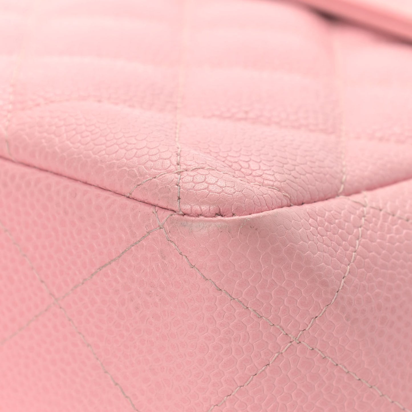 Caviar Quilted Jumbo Single Flap Pink