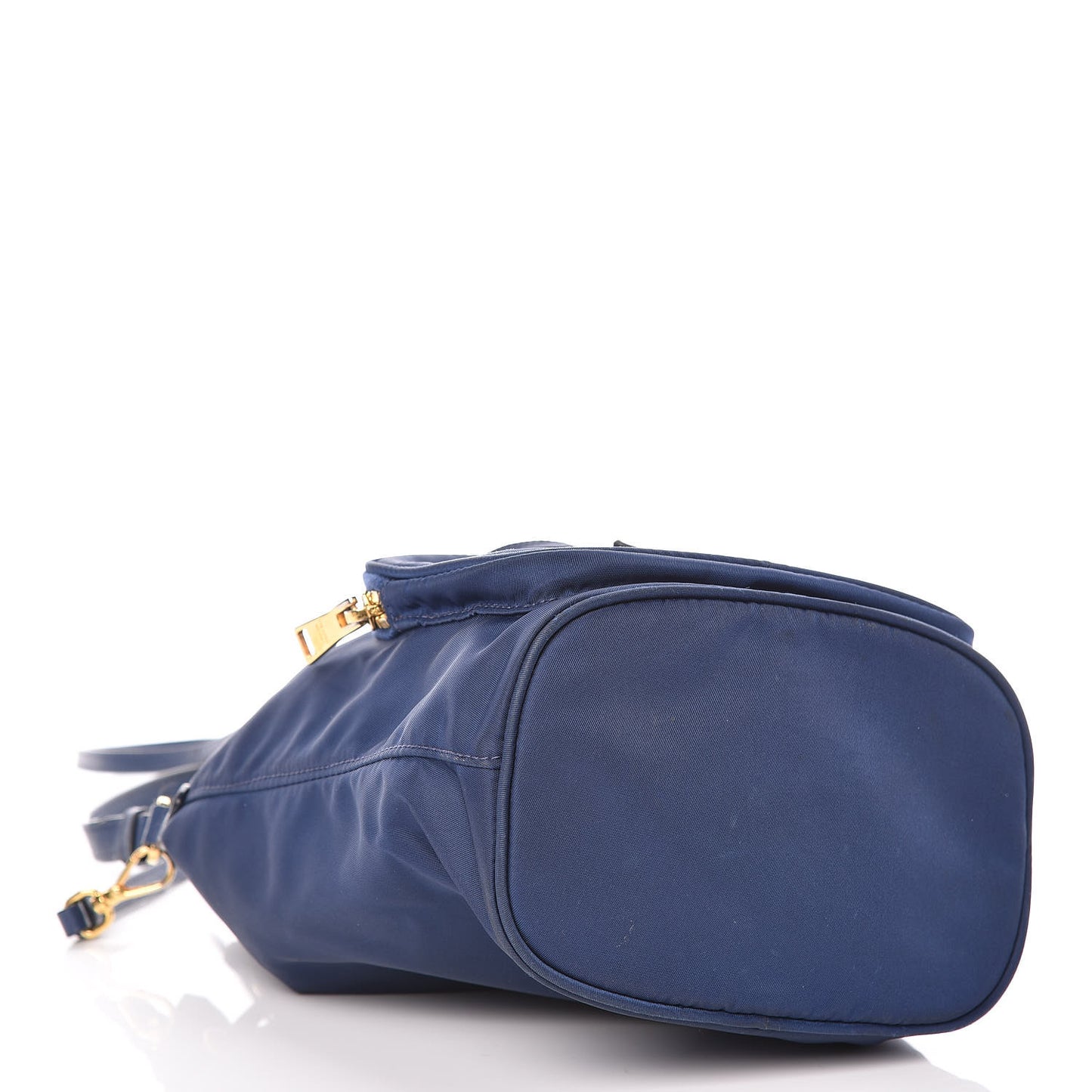 Saffiano Tessuto Nylon Mini Bucket Crossbody Bag Royal