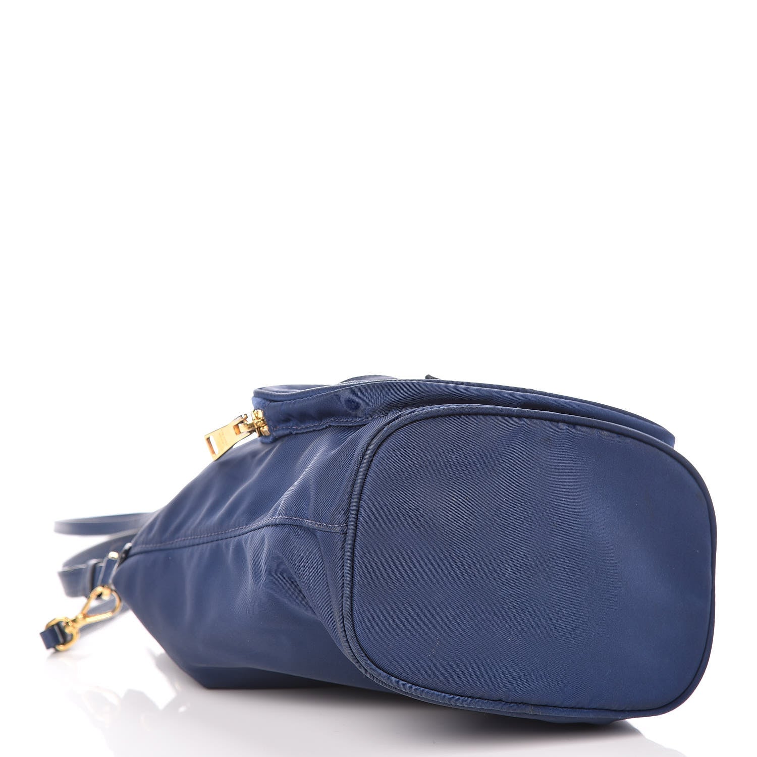 Prada Saffiano Tessuto Nylon Mini Bucket Crossbody Bag Royal 4 of 12