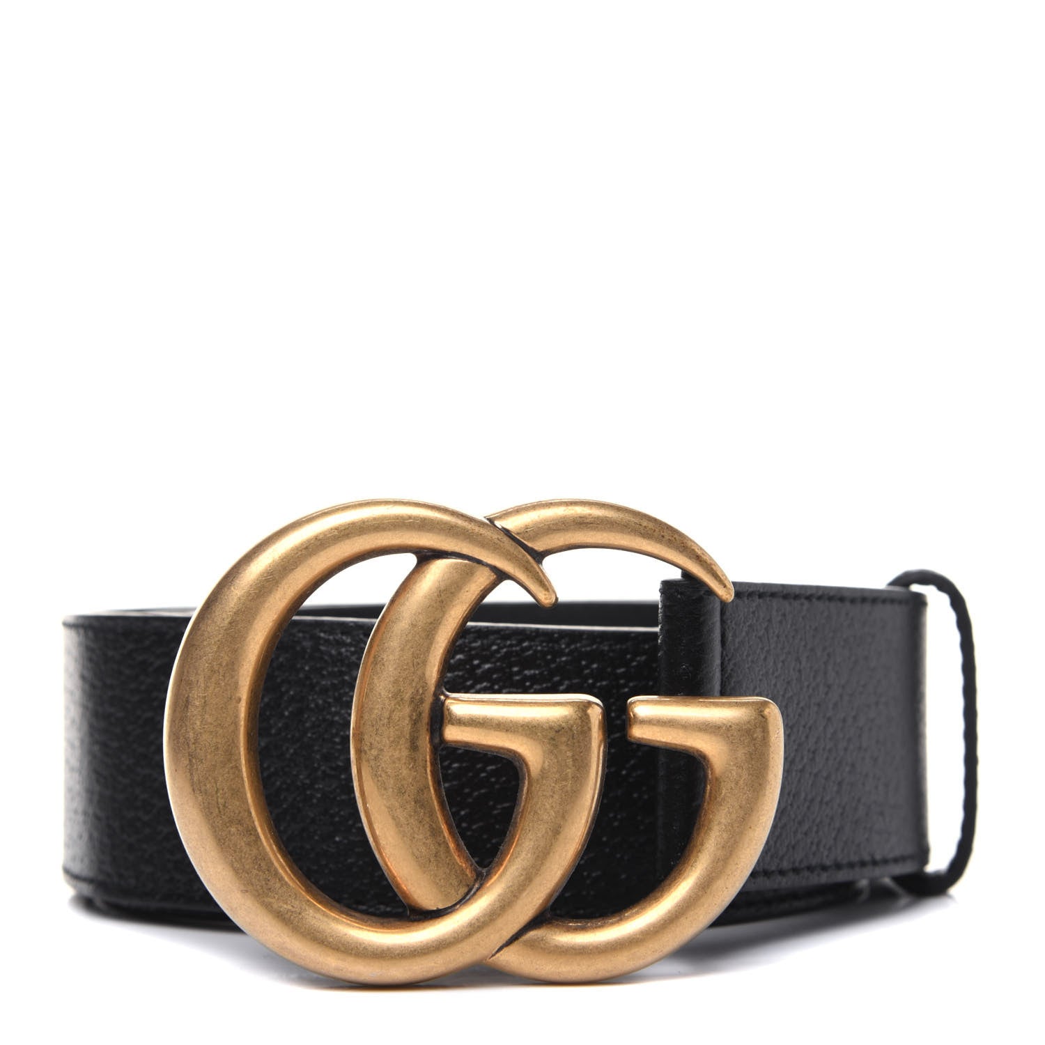 Gucci Textured Calfskin Double G 40mm Belt 85 34 Black 1 of 8