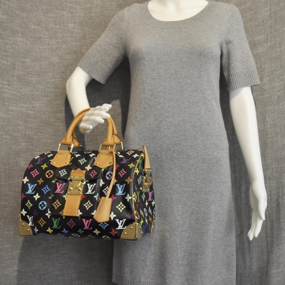 Monogram Multicolor Speedy 30 Black
