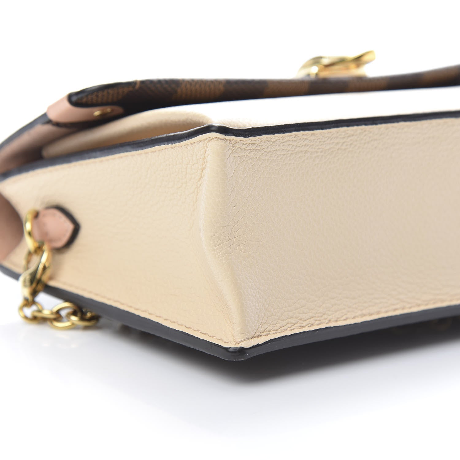 Louis Vuitton Damier Ebene Vavin Chain Wallet Creme 9 of 12