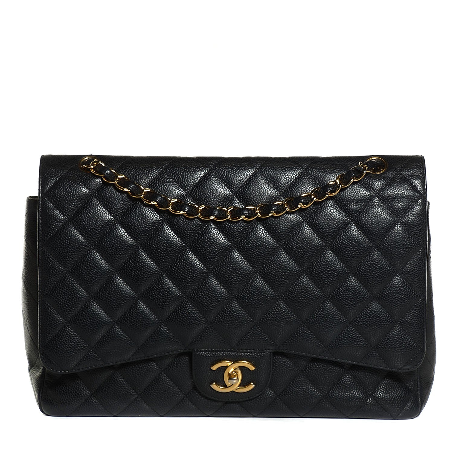 Chanel Caviar Quilted Maxi Double Flap Black 1 of 8