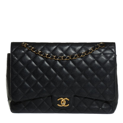 Chanel Caviar Quilted Maxi Double Flap Black 1 of 8