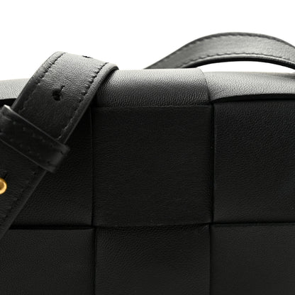 Bottega Veneta Lambskin Maxi Intreccio Candy Cassette Crossbody Bag Black 7 of 9