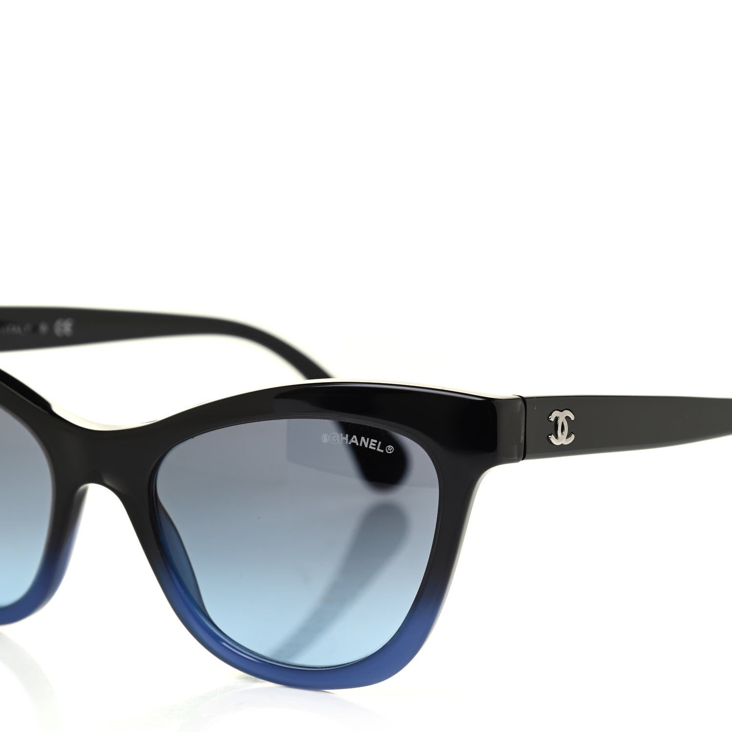 Chanel Acetate CC Cat Eye Summer Sunglasses 5350 Black 7 of 8