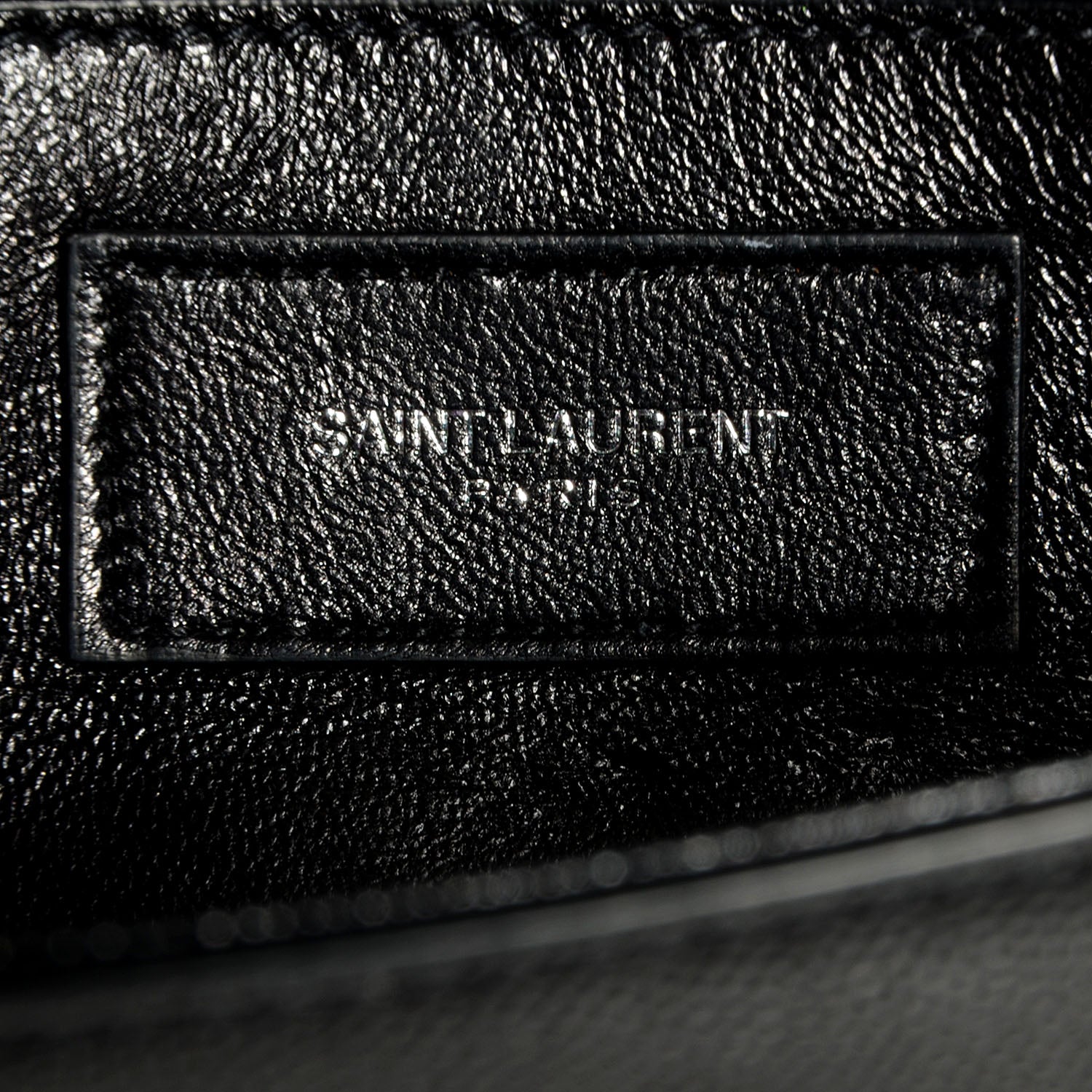 Saint Laurent Grain De Poudre Matelasse Monogramme Studded Clutch Black 8 of 8