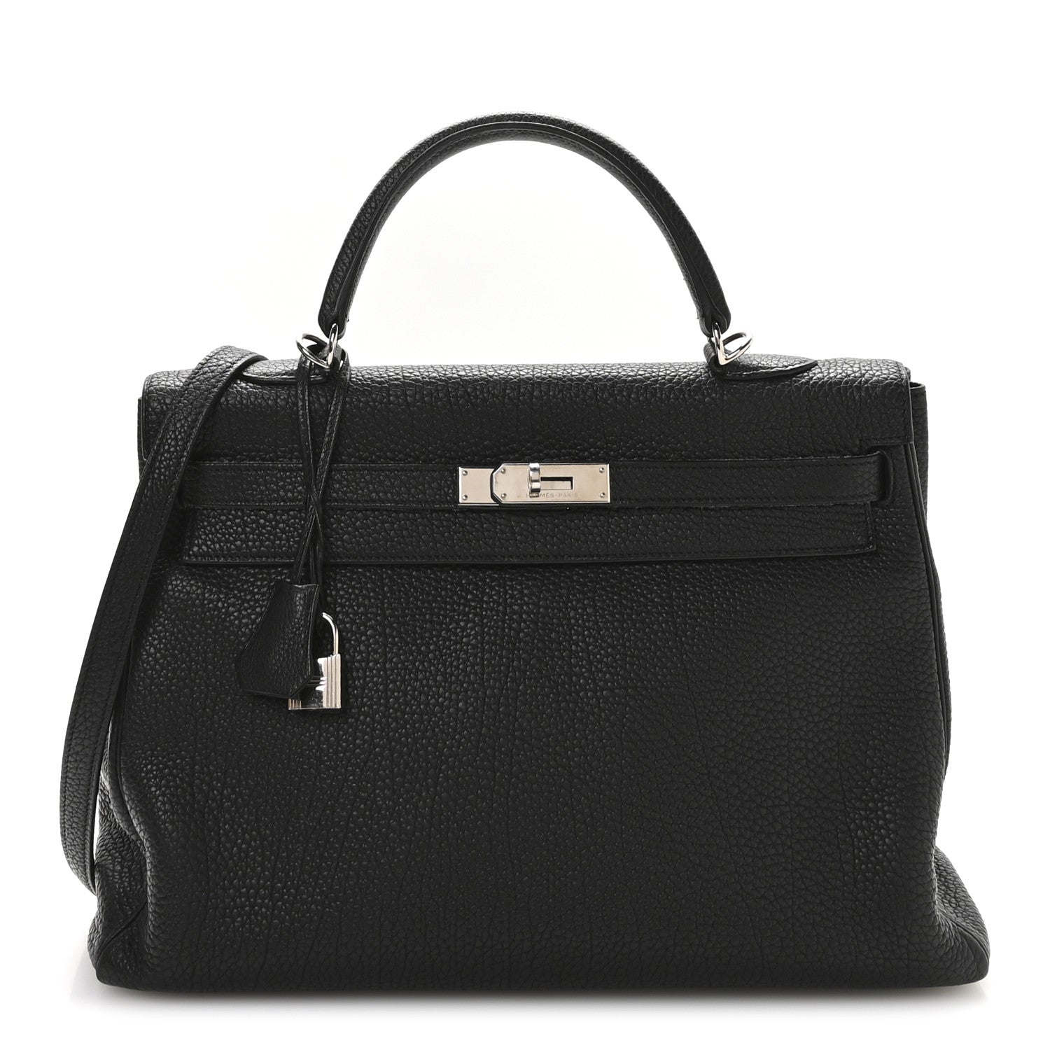 Hermes Fjord Kelly Retourne 35 Black 1 of 12