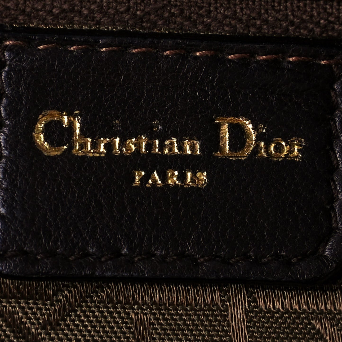 Lambskin Cannage Large Lady Dior Dark Brown