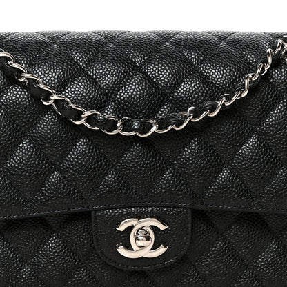Chanel Caviar Quilted Medium Double Flap Black 9 of 11