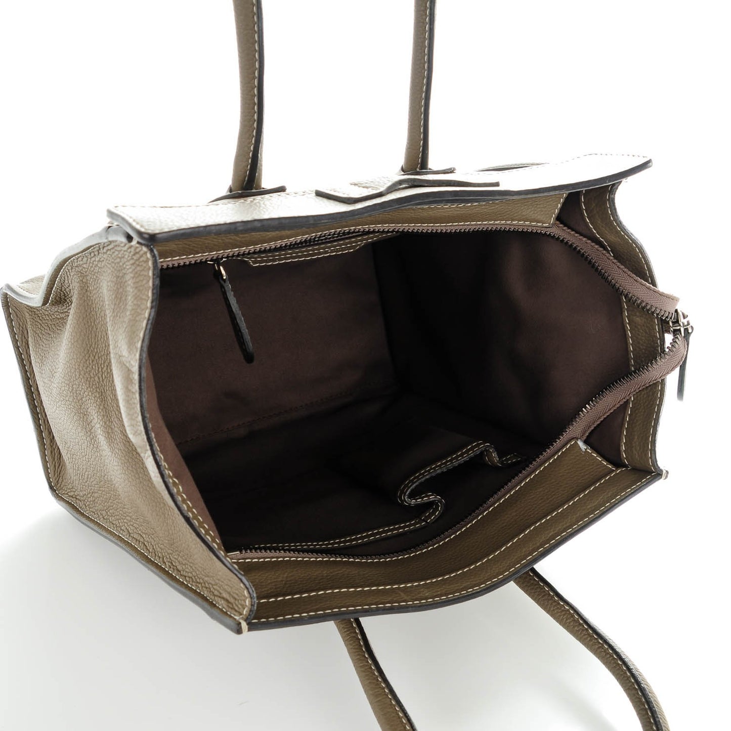 Drummed Calfskin Micro Luggage Souris