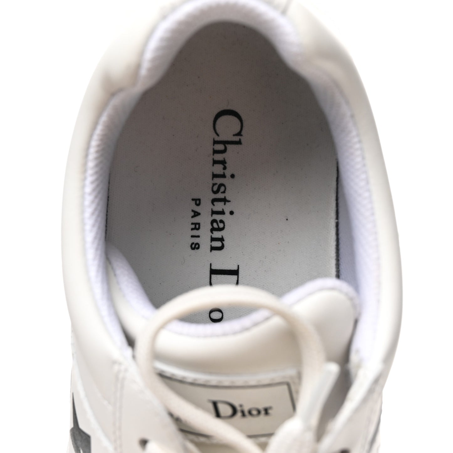 Calfskin Suede Dior Star Ors Platform Sneakers White Black 36.5 White Black