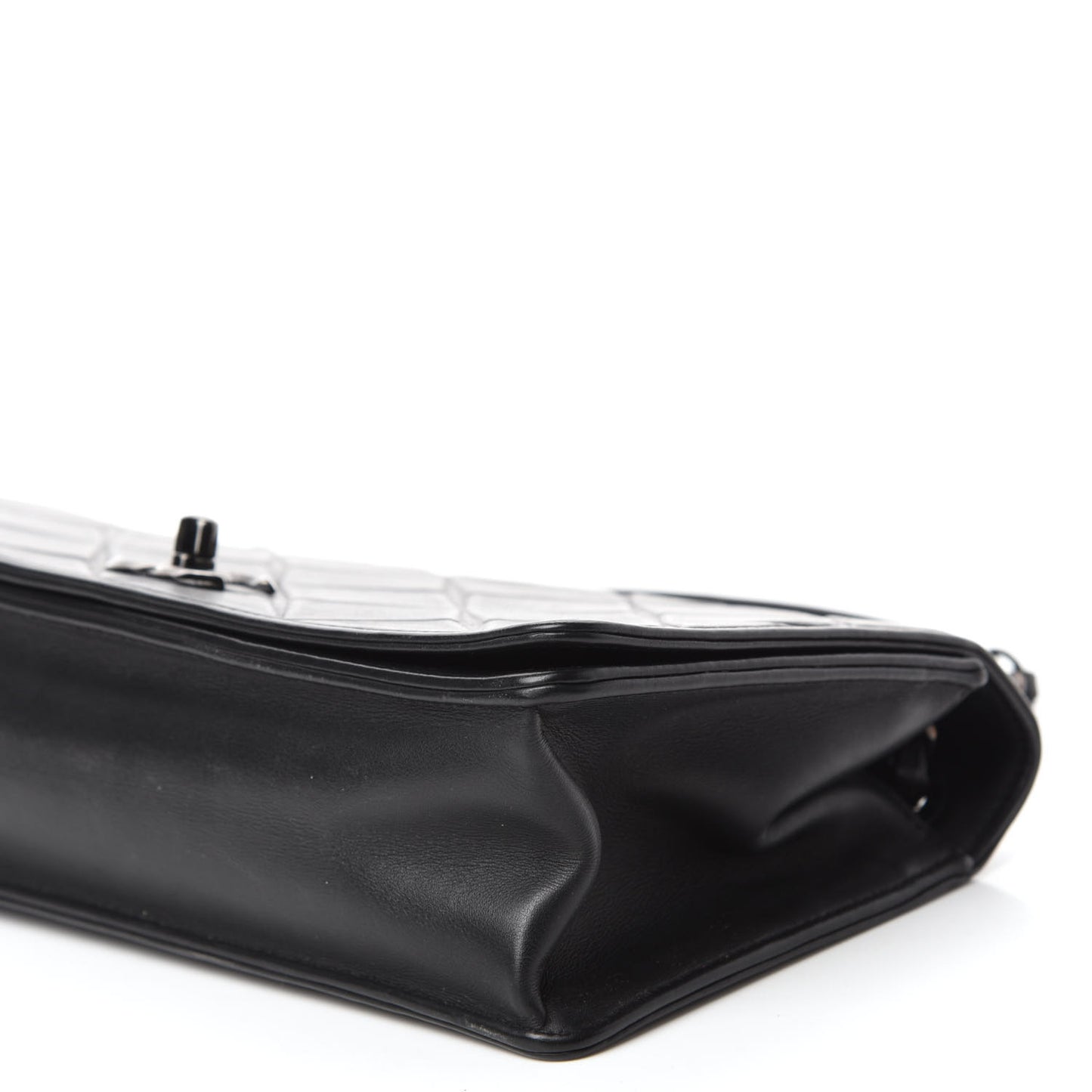 Calfskin Small Propeller Flap Black