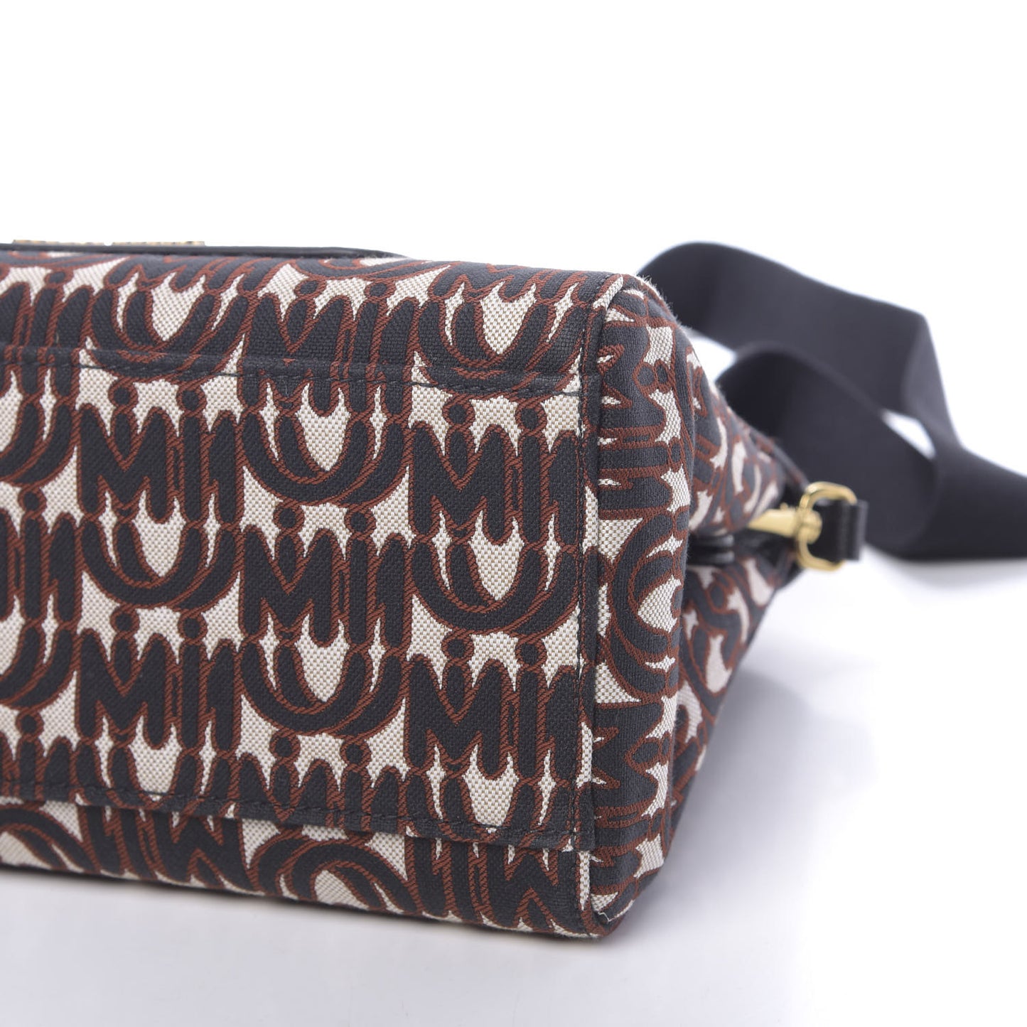 Jacquard Madras Logo Tote Black