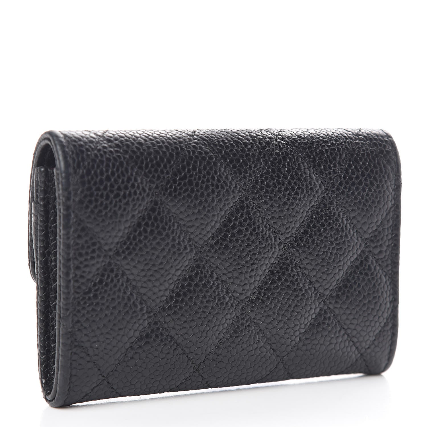 Chanel Caviar Quilted Flap Card Holder Black 3 of 9