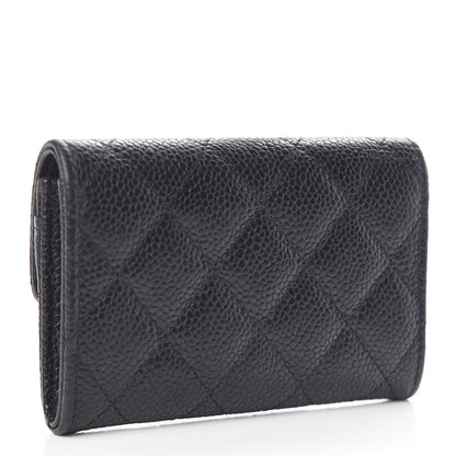 Chanel Caviar Quilted Flap Card Holder Black 3 of 9