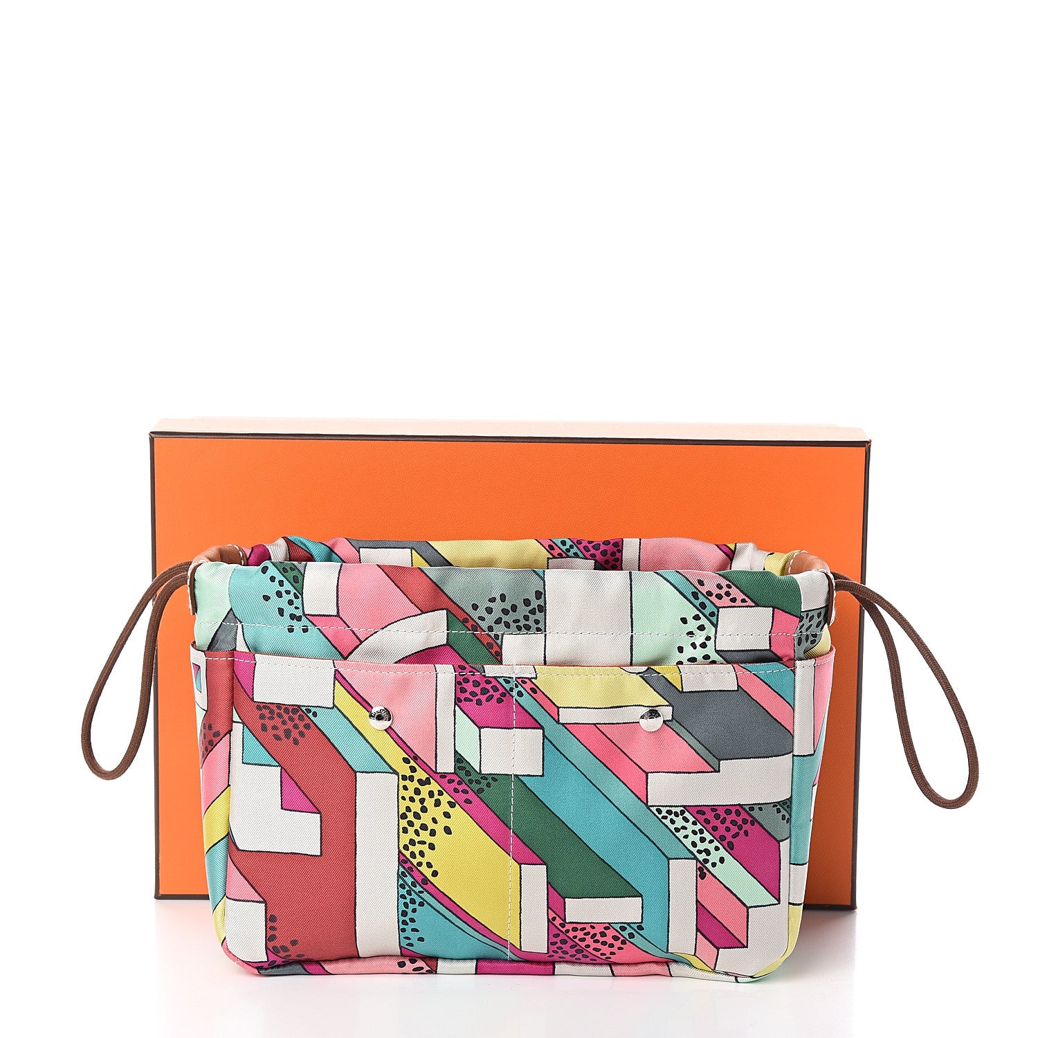 Hermes Silk On A Summer Day Fourbi 20 PM Pouch Tosca Bleu Paon 7 of 7