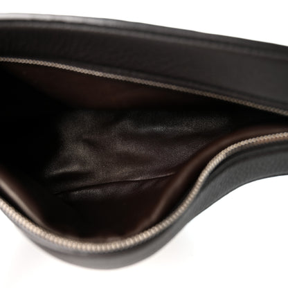 The Row Grained Calfskin Small Slouchy Banana Bag Dark Brown 5 of 9