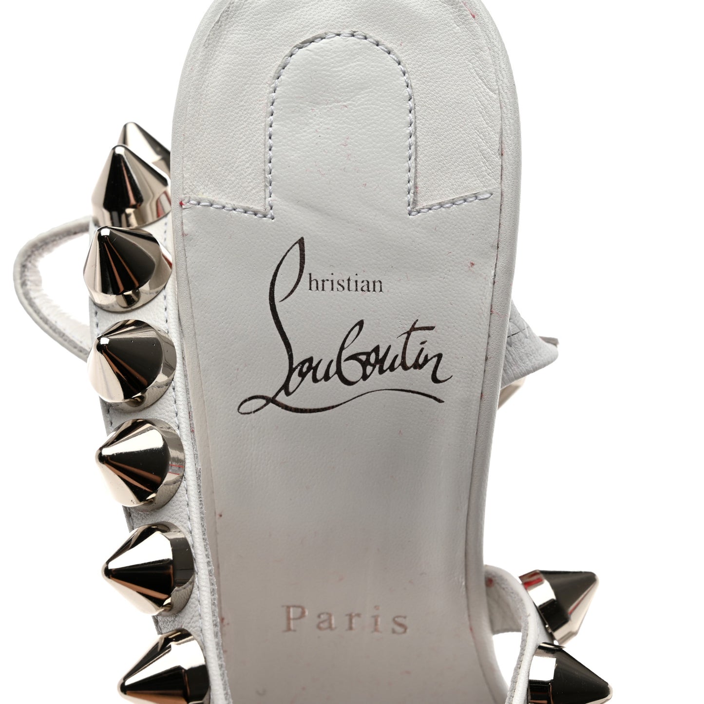 Calfskin Spikita Slingback 100 Stiletto Pumps 38.5 White