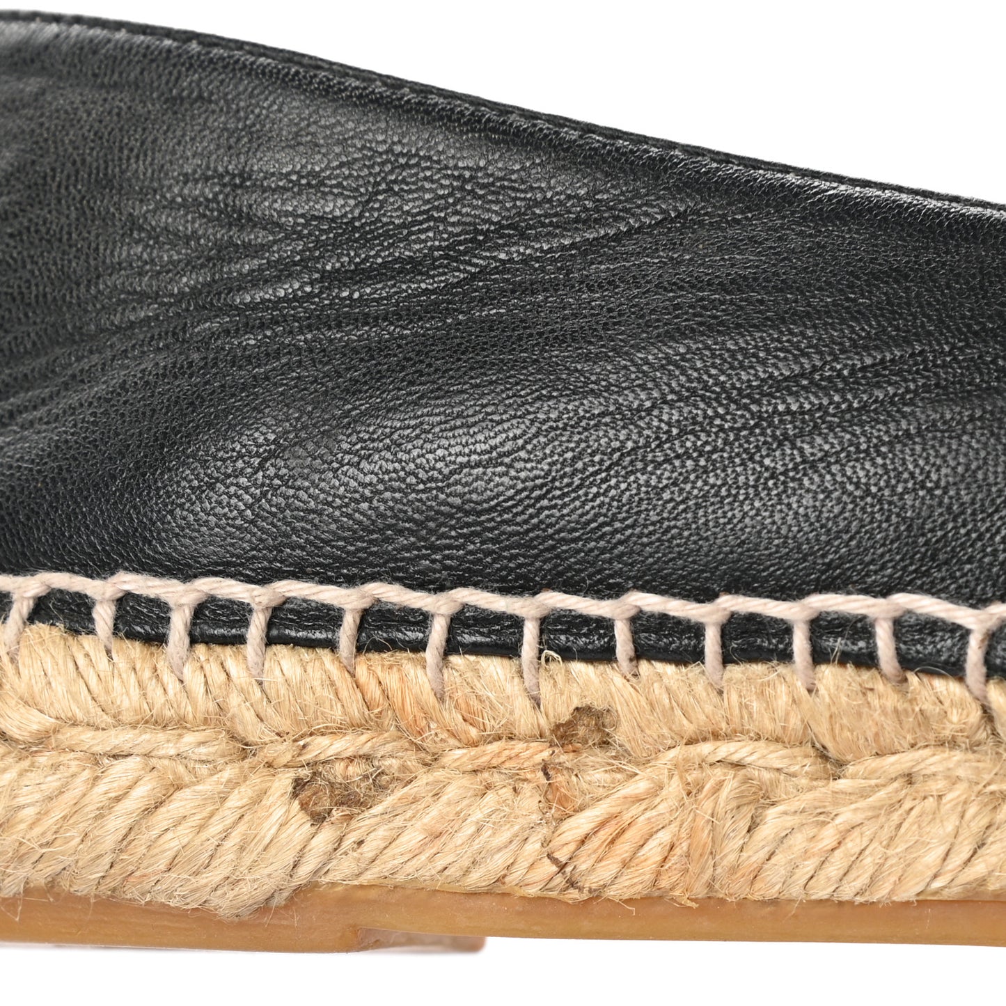 Lambskin CC Espadrilles 37 Black