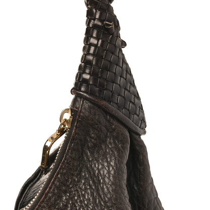Fendi Zucca Nappa Nuvolata Vitello Tortuga Large Spy Hobo Tobacco Moro 13 of 13