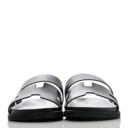 Hermes Calfskin Mens Ankara Sandals 42 Black 2 of 8