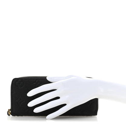 Louis Vuitton Empreinte Clemence Wallet Black 2 of 9