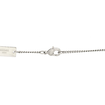 Louis Vuitton Zamac Palladium Monogram Charms Necklace Silver 5 of 6