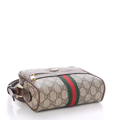 Gucci GG Supreme Monogram Web Mini Ophidia Shoulder Bag Brown 4 of 8