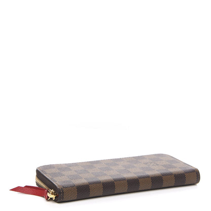 Louis Vuitton Damier Ebene Clemence Wallet Cherry 4 of 7