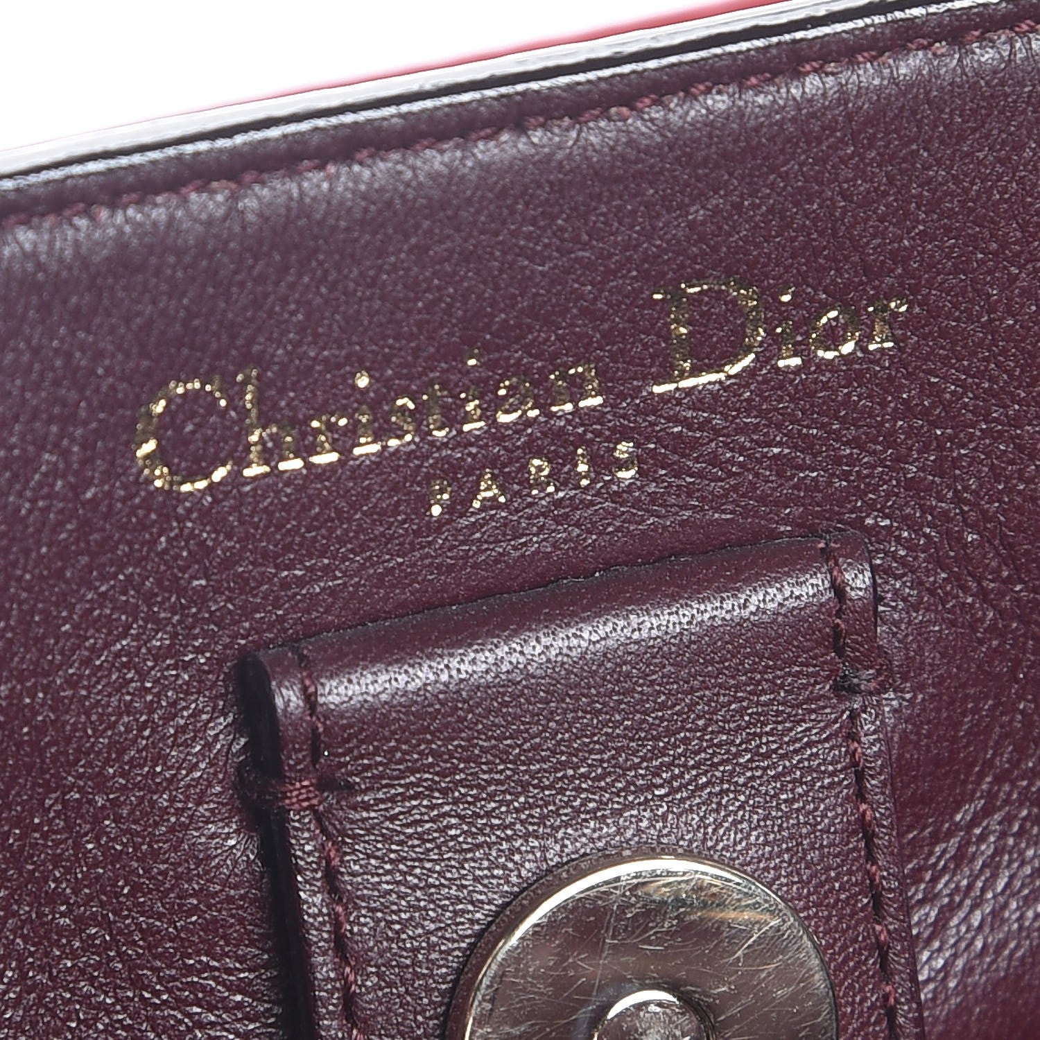 Christian Dior Bullcalf Medium Diorissimo Tote True Red 6 of 7