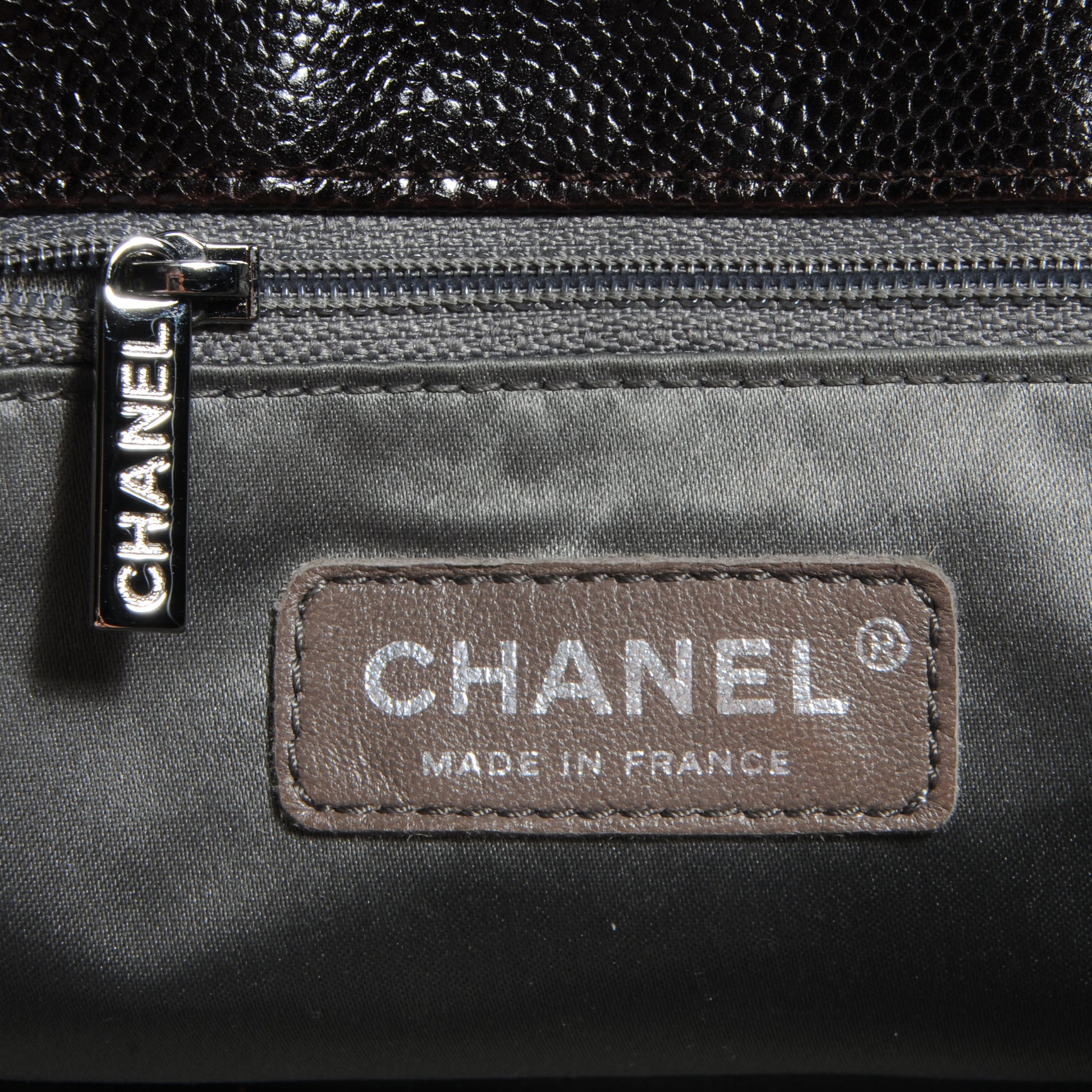 Chanel Glazed Caviar Small Pocket In The City Shoulder Bag Brown 7 of 7
