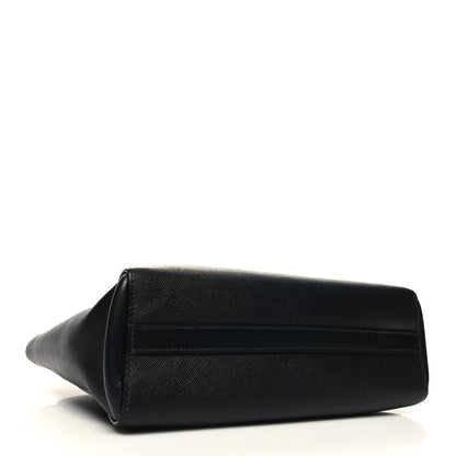 Prada Saffiano Metal Top Handle Black 4 of 9