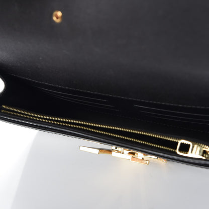 Louis Vuitton Patent Neo Sobe Louise EW Clutch Black 5 of 6