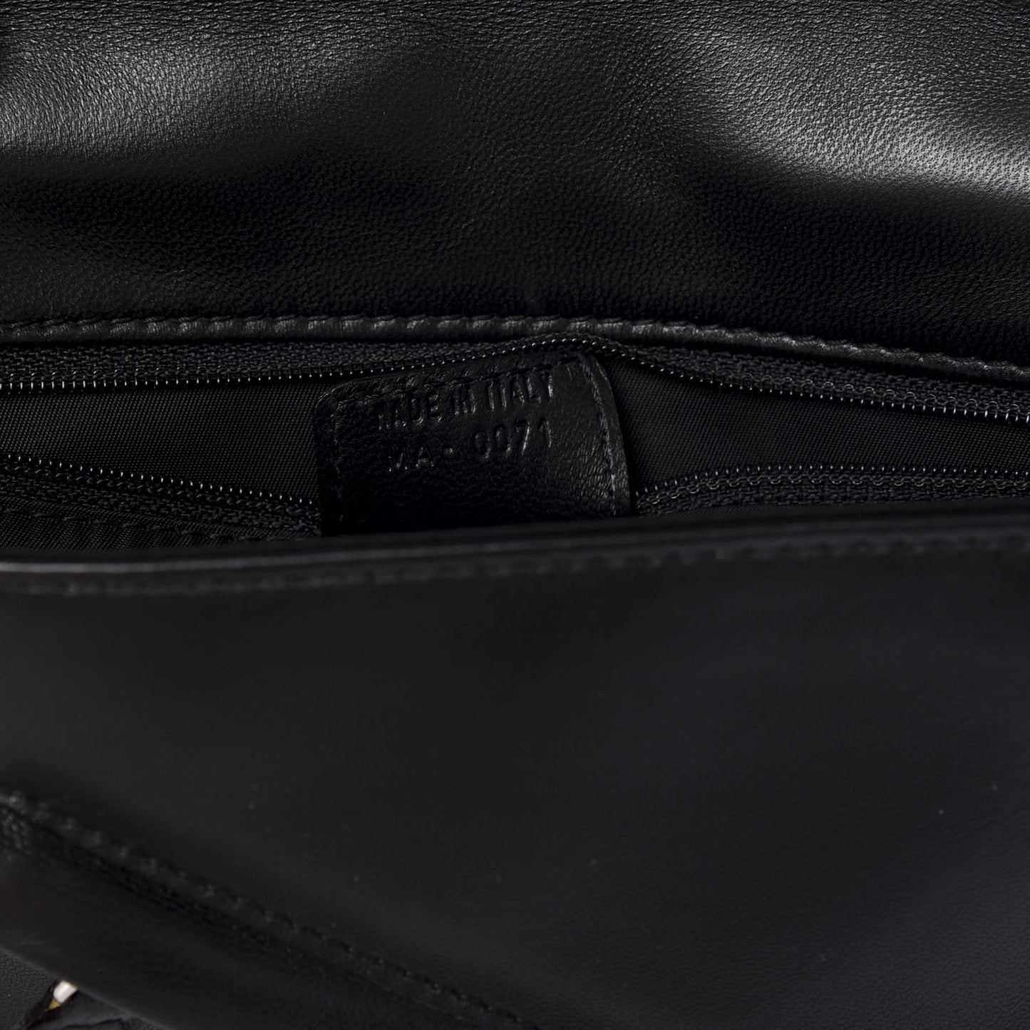 Leather Perforated Trailer Trash Handbag Black
