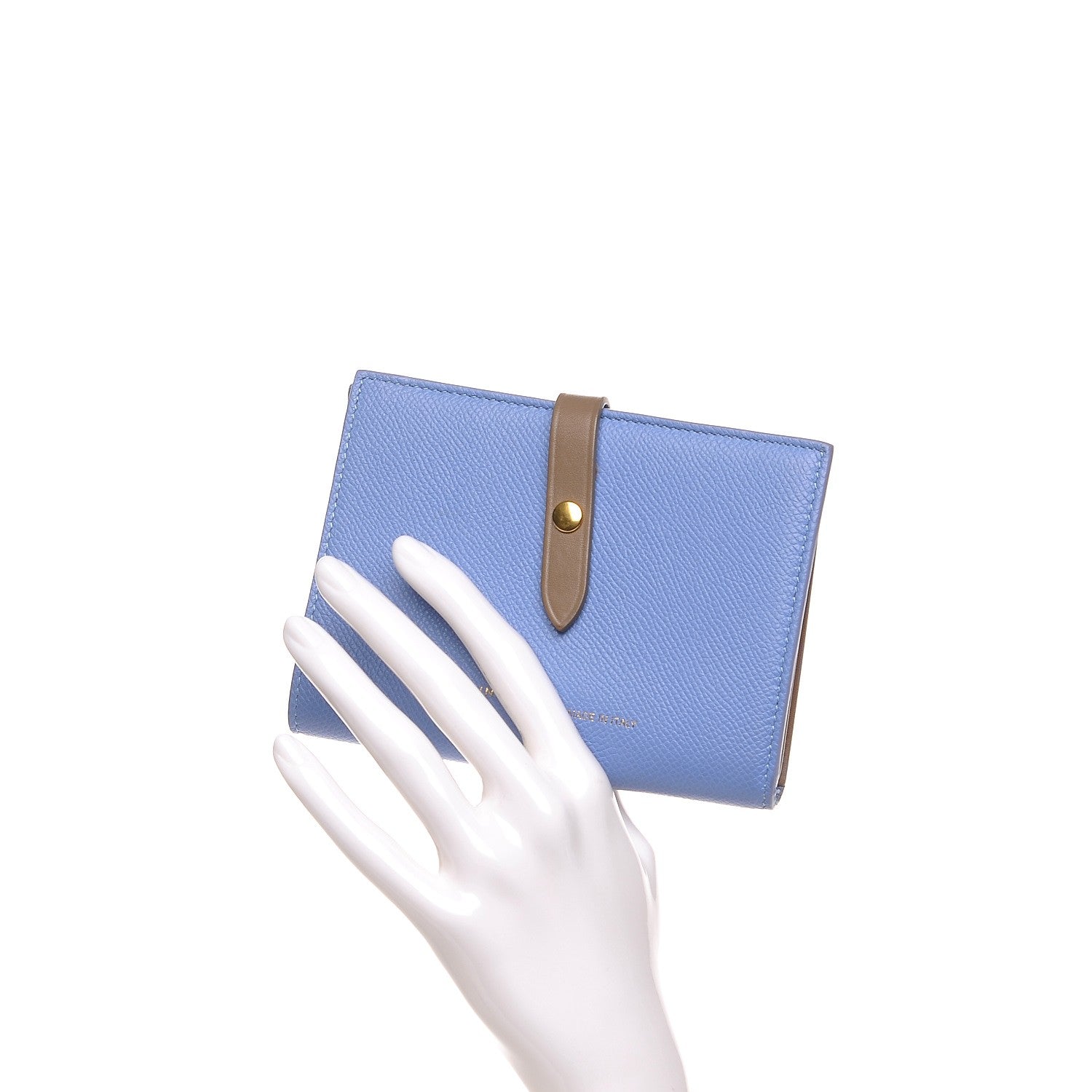 Celine Grained Calfskin Medium Multifunction Strap Wallet Porcelain 2 of 8