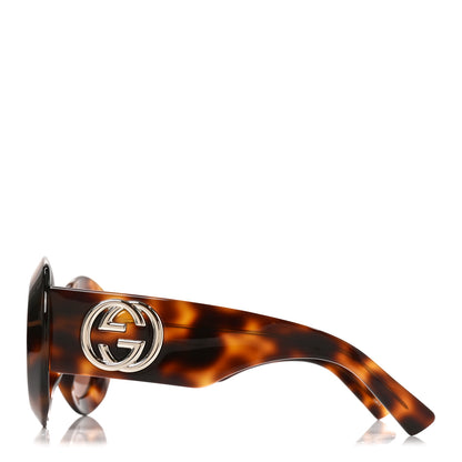 Gucci Acetate Round GG1647S Sunglasses Tortoise 3 of 7