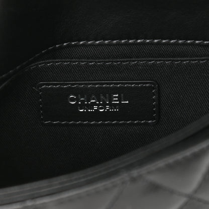 Chanel Calfskin Quilted CC Uniform Flap Belt Bag Black 6 of 11
