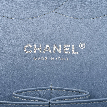 Chanel Patent Quilted Jumbo Double Flap Blue 6 of 17