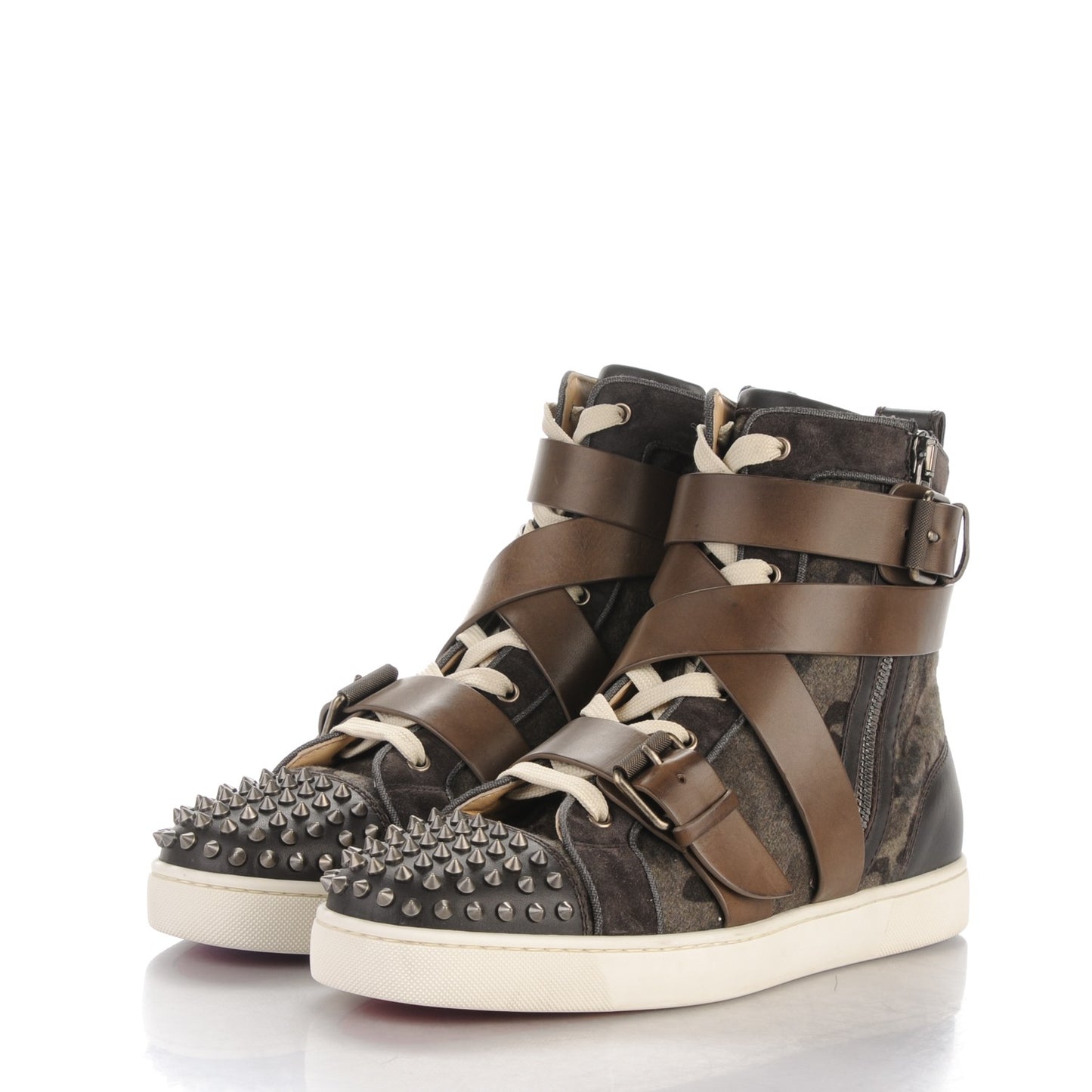 Flannel Snap Shoot Spikes Flat Mens Sneakers 43.5