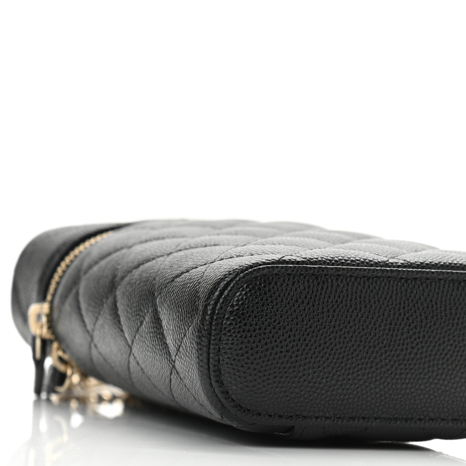 Chanel Caviar Quilted Phone Holder With Chain Black 8 of 10