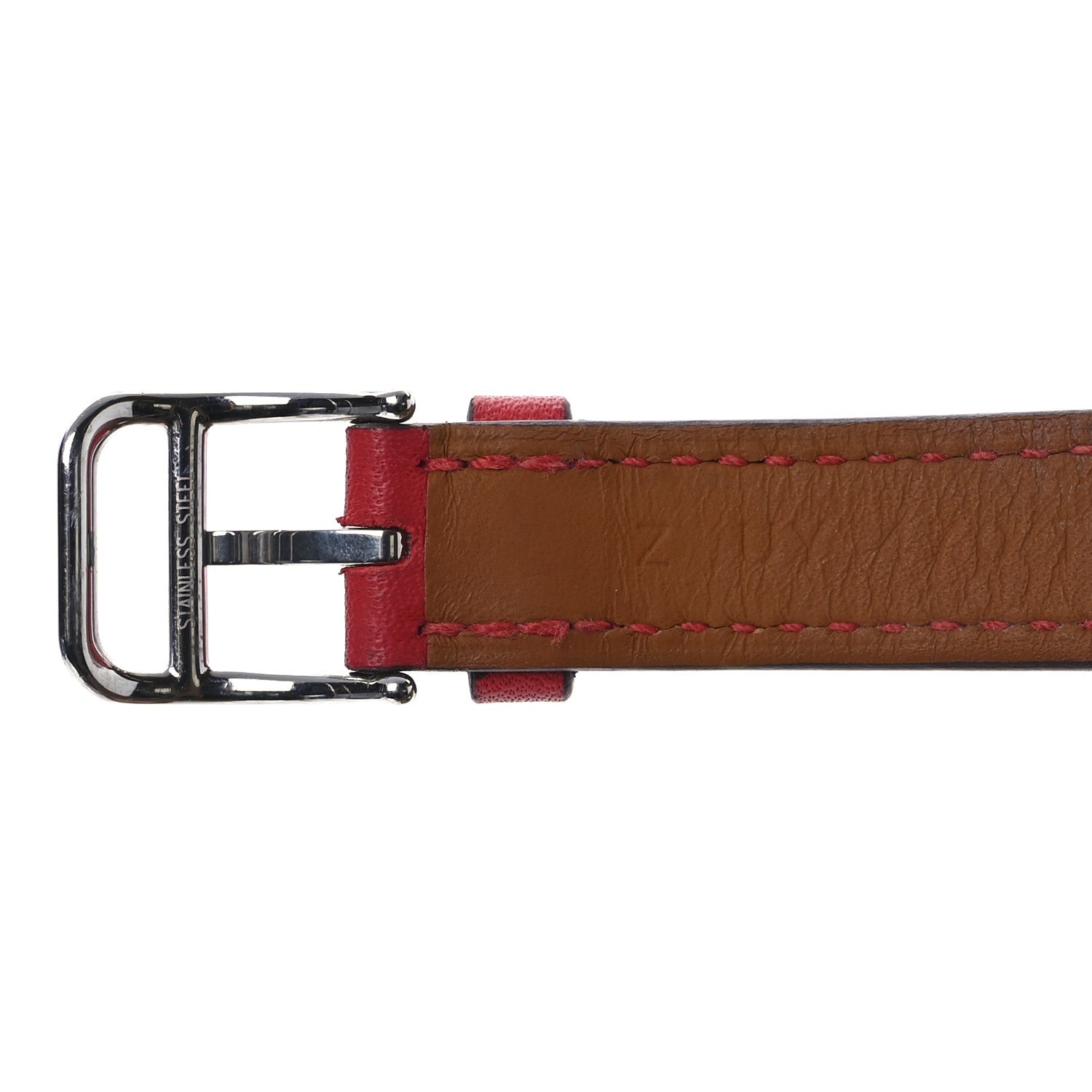 Hermes Swift 41mm Apple Watch Attelage Double Tour Band Rouge De Coeur 6 of 12