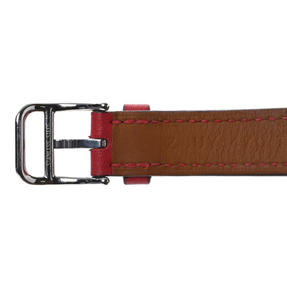Hermes Swift 41mm Apple Watch Attelage Double Tour Band Rouge De Coeur 6 of 12