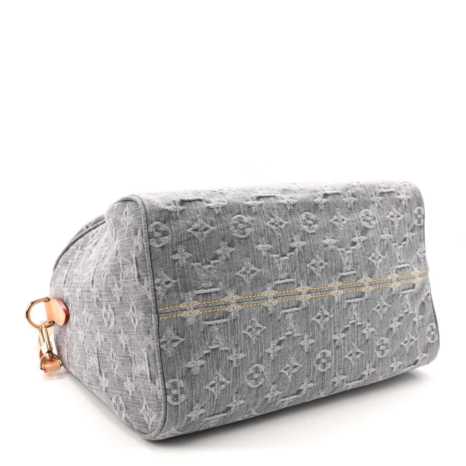 Louis Vuitton Monogram Denim Speedy Soft 30 Washed Gray 4 of 9