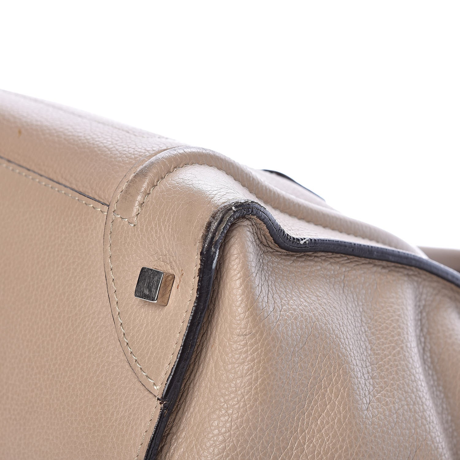 Celine Drummed Calfskin Mini Luggage Dune 15 of 16