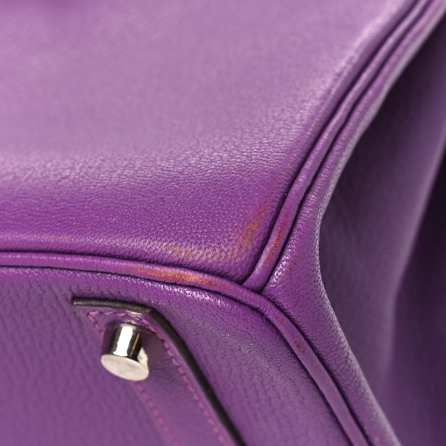 Hermes Chevre Mysore Birkin 30 Violet 15 of 15