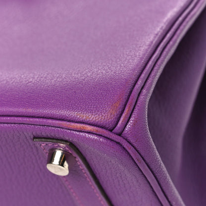 Hermes Chevre Mysore Birkin 30 Violet 15 of 15